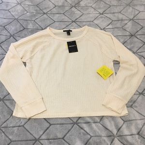 Cozy Waffle Knit Long Sleeve Tee